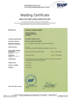 Welding Certificate
